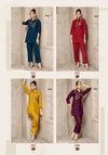 Aneri Vol 1 By Mayur Heavy Vertican Silk With Heavy Embroidery Co Ord Set Exporters In India